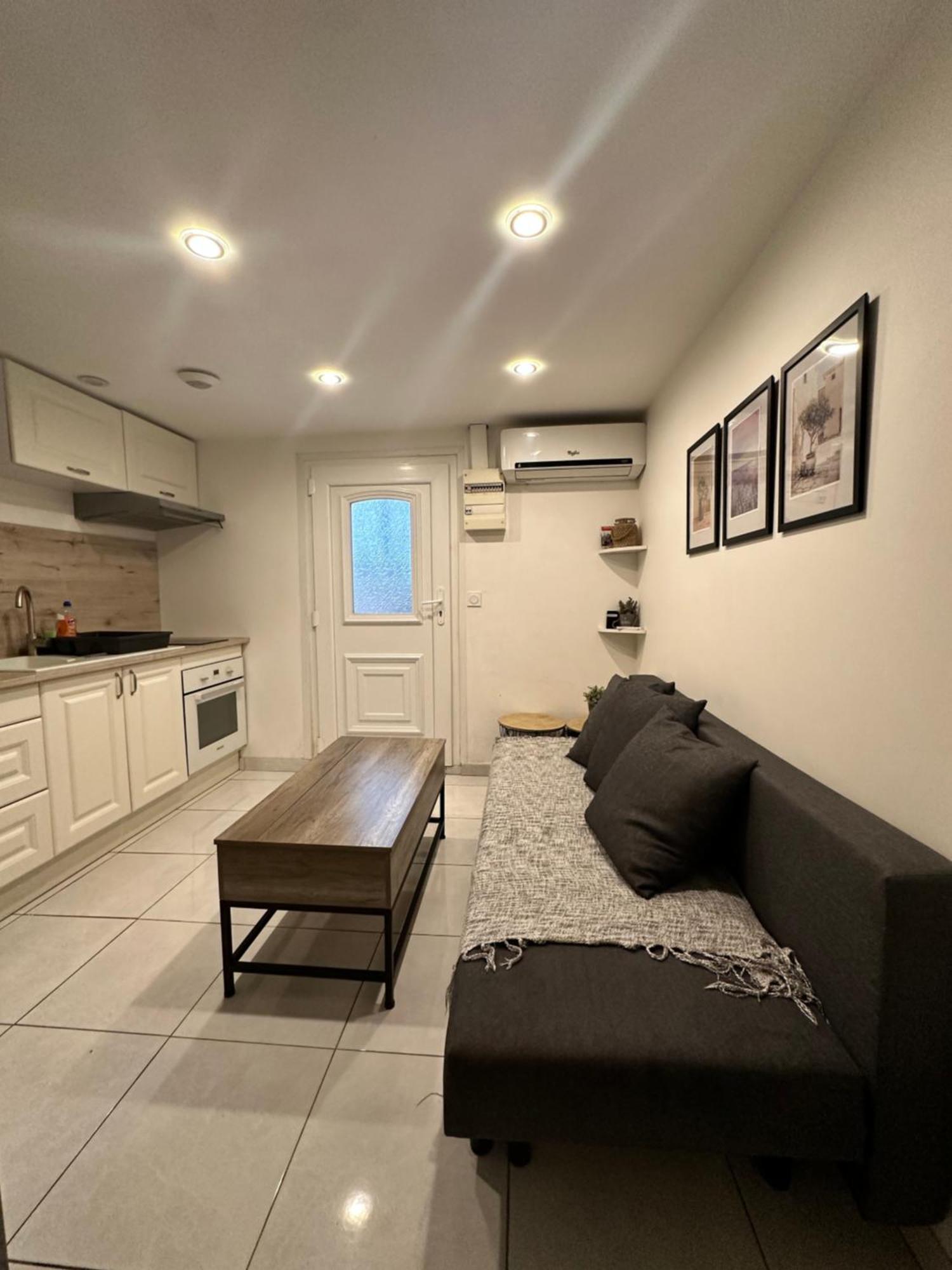Jolie Appartement Nice Proche Mer Et Aeroport Une Chambre Plus Salon Avec Cuisine Exterior foto